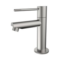 Toiletkraan Best Design Ore-Ribera Uitloop Recht 14 cm 1-hendel RVS 304