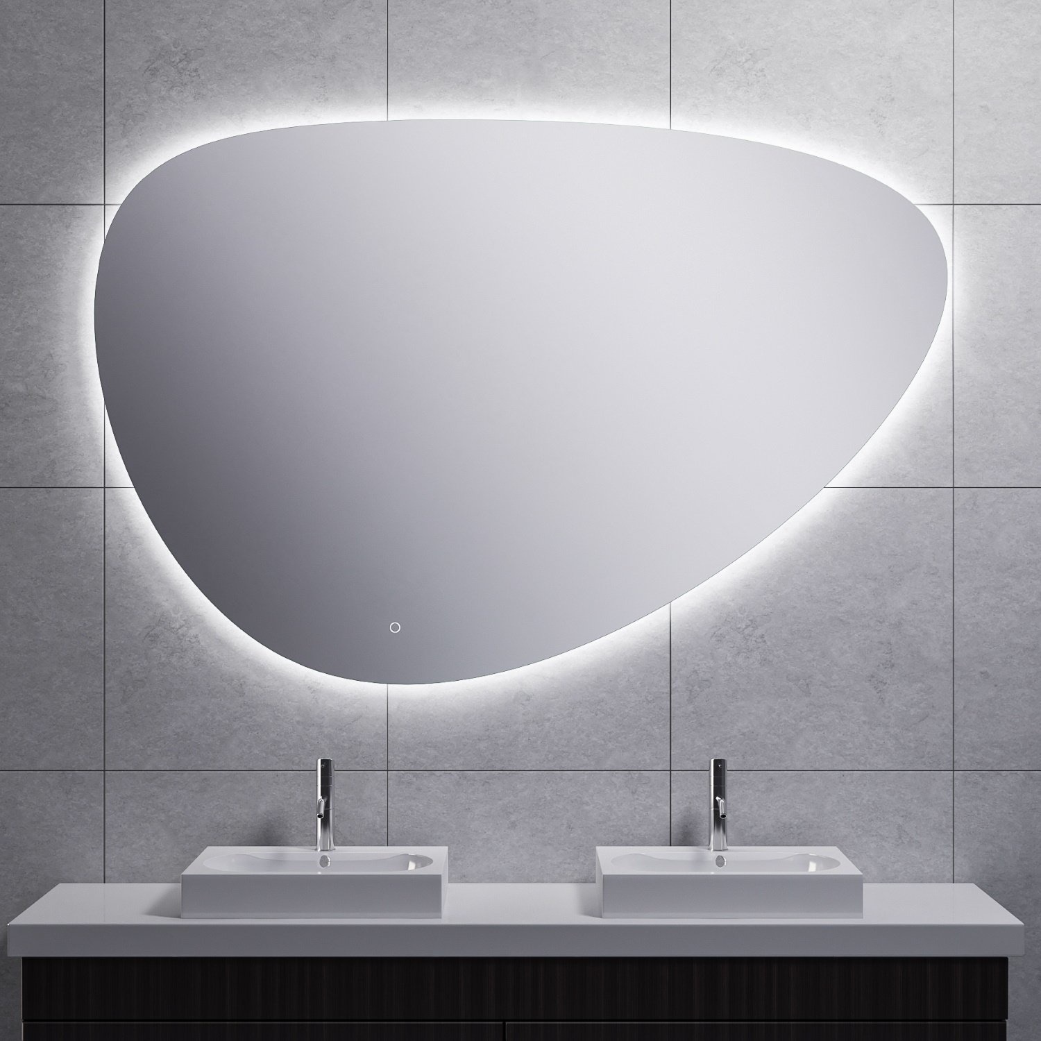 Wiesbaden Spiegel Uovo Organisch Dimbaar LED Verlichting Condensvrij 100 cm