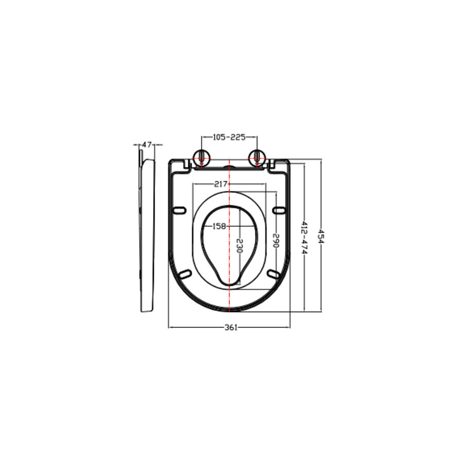 Toiletzitting Wiesbaden Vesta Family Soft-Close Quick Release PP Wit