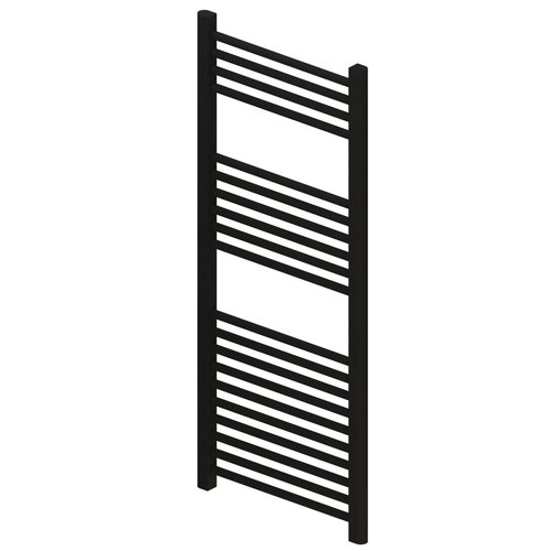 Radiator Boss & Wessing Wingrave 120x50 cm Mat Zwart Zij-Onderaansluiting (611 Watt) 