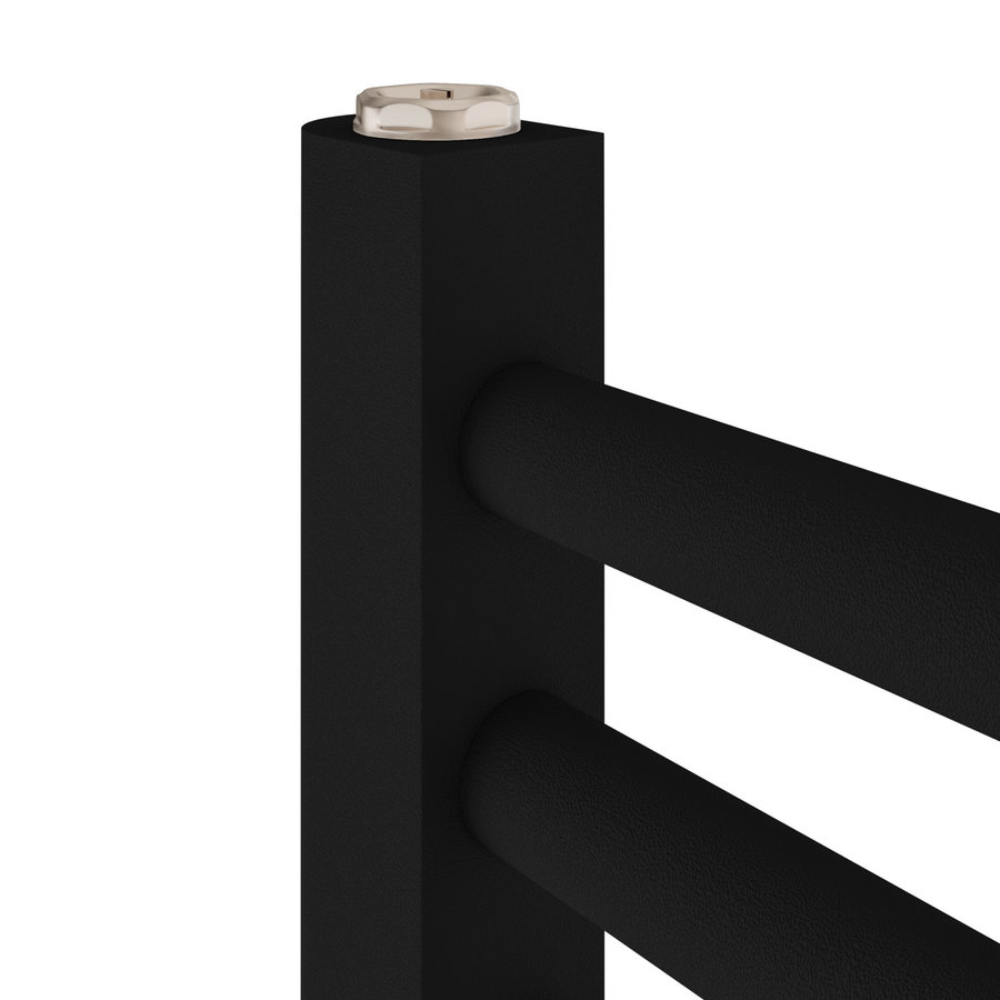 Radiator Boss & Wessing Wingrave 180x60 cm Mat Zwart Zij-Onderaansluiting (1051 Watt)