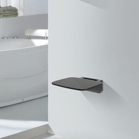 Douchezitting Wiesbaden Opklapbaar Wandmontage Zwart