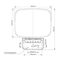 Douchezitting Wiesbaden Opklapbaar Wandmontage Zwart