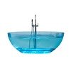 Best Design Vrijstaand Ligbad Best Design 170x78x56 cm Resin Transparant Blauw