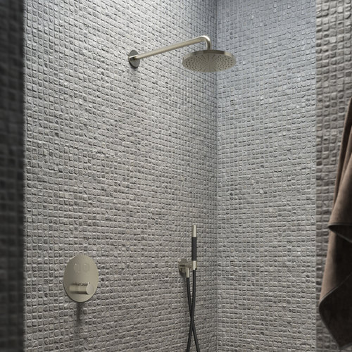 Complete Regendouche Hotbath Cobber Inbouwset Met 2 Pushbuttons Rond (3 Verschillende Kleuren) 