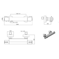 Douchekraan Thermostatisch Plieger Comfort New HOH 15 cm Chroom