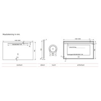 Badkamerspiegel Xenz Lazise 80x70cm met LED Verlichting en Spiegelverwarming