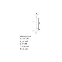 Elektrische Handdoekradiator Smedbo Dry Tree 10,7x170 cm 31W Mat  Wit