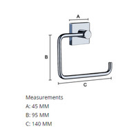 Toiletrolhouder Smedbo House Mat Wit