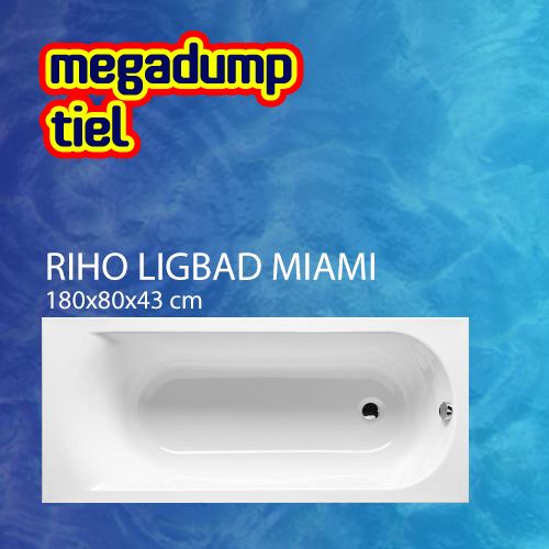 Ligbad Miami 180X80X43 cm Wit Riho