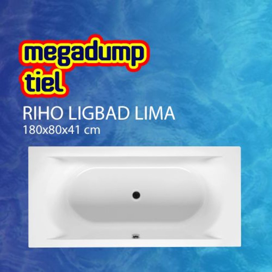 Ligbad Lima 180X80X41 Cm Wit