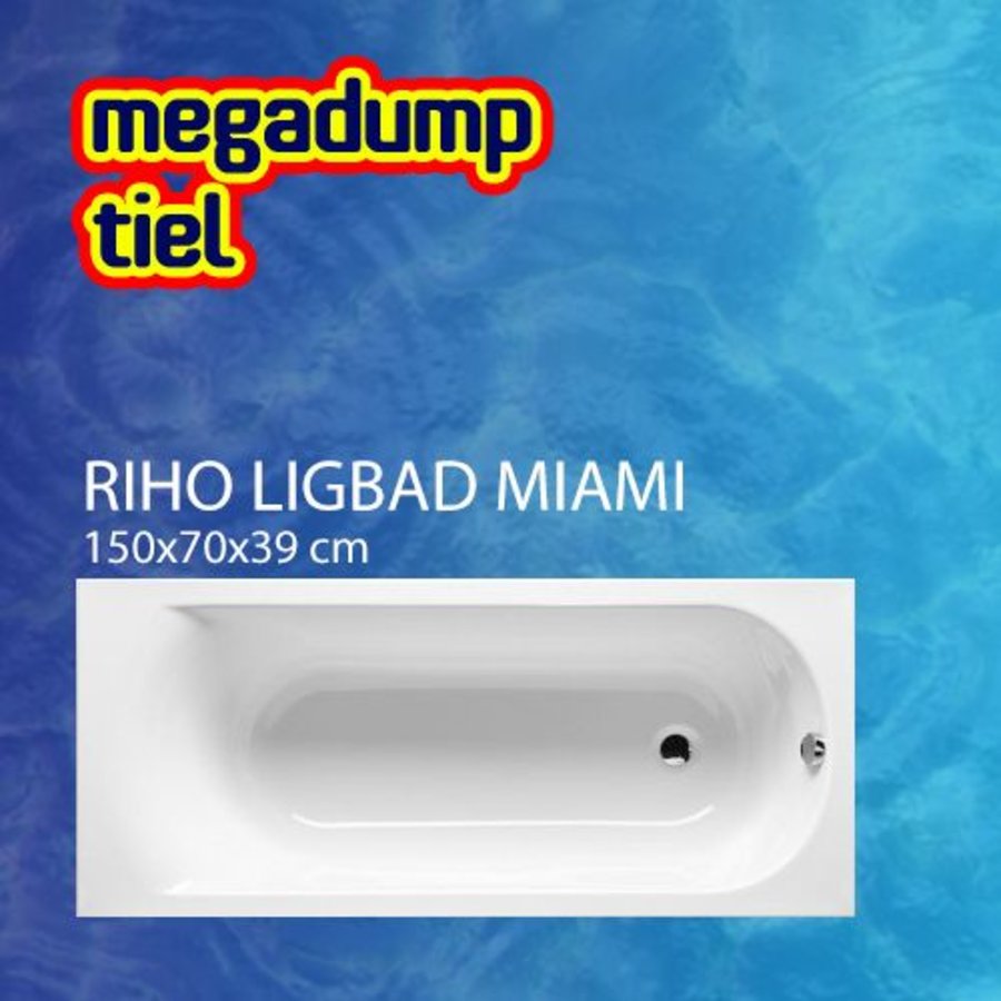 Ligbad Miami 150X70X39 Cm Wit