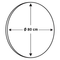 Ronde Badkamerspiegel Differnz 80 cm Wit