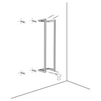 Handdoekenrek Differnz 95x25x20 cm Wit