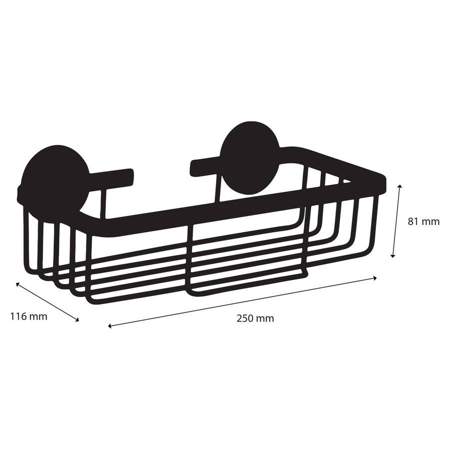 Doucherek Differnz Rechthoek 25x8.1x11.6 cm Wit