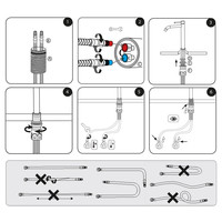 Wastafelmengkraan Differnz Hoog Gebogen Mat Wit