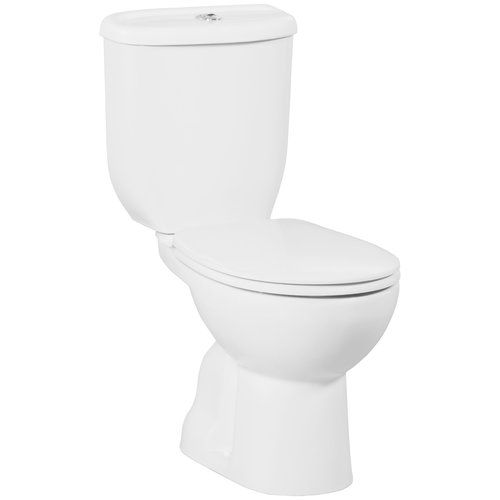 Toiletpot Staand Boss & Wessing Sedef Met Bidet Onder Aansluiting Wit 