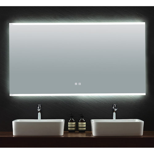 Badkamerspiegel Casajoy 140x70cm met Ledverlichting en Anticondens 