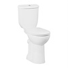 Boss & Wessing Toiletpot Staand Boss & Wessing Mala Verhoogd Met Bidet Achter Aansluiting Wit