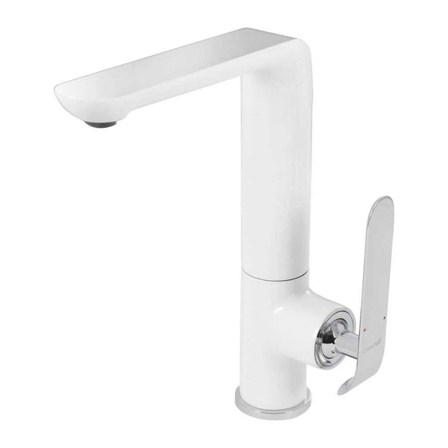 Keukenmengkraan Boss & Wessing Bloom Wit Chroom