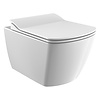 Boss & Wessing Wandcloset Boss & Wessing Flat Rim-off Met Bidet Keramiek Wit (Excl. Zitting)