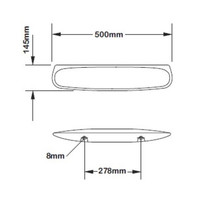 Plieger Planchet Keramisch 50CM Wit (DURAVIT)