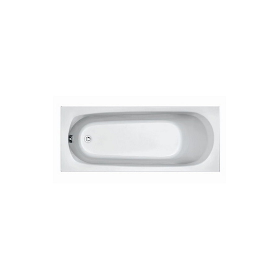 Ligbad Plieger Basic Solo 170x70x37cm Acryl met Poten Wit