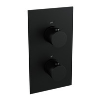 Inbouw Regendouche Set Brauer Black Edition Plafond Uitloop Ronde Hoofddouche 30 cm Met Glijstang Mat Zwart