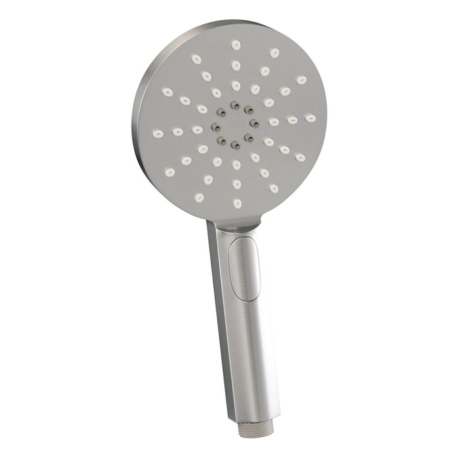 Inbouw Regendouche Set Brauer Brushed Edition Wanduitloop Ronde Hoofddouche 20 cm Met Handdouche 3 Standen en Glijstang RVS Look