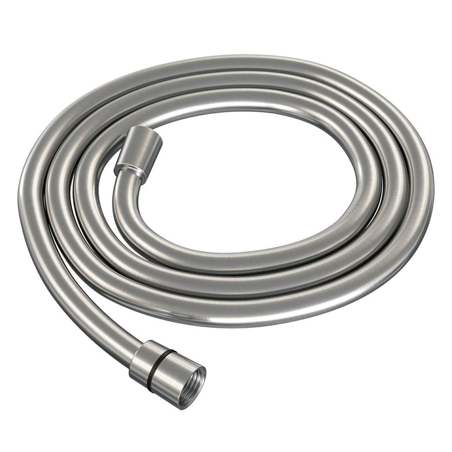 Inbouw Regendouche Set Brauer Brushed Edition Gebogen Wanduitloop Ronde Hoofddouche 20 cm Met Twee Stopkranen en Handdouche 3 Standen RVS Look