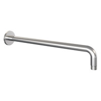 Inbouw Regendouche Set Brauer Brushed Edition Gebogen Wanduitloop Ronde Hoofddouche 30 cm Met Twee Stopkranen Glijstang en Handdouche 3 Standen RVS Look