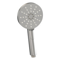 Inbouw Regendouche Set Brauer Brushed Edition Gebogen Wanduitloop Ronde Hoofddouche 30 cm Met Twee Stopkranen Glijstang en Handdouche 3 Standen RVS Look