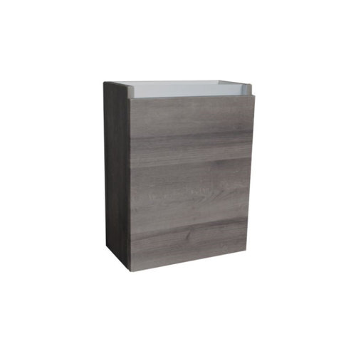 Fonteinkast Sanilux Aluminium Greeplijst Century Oak Scharnier Links 52x40x22 cm 