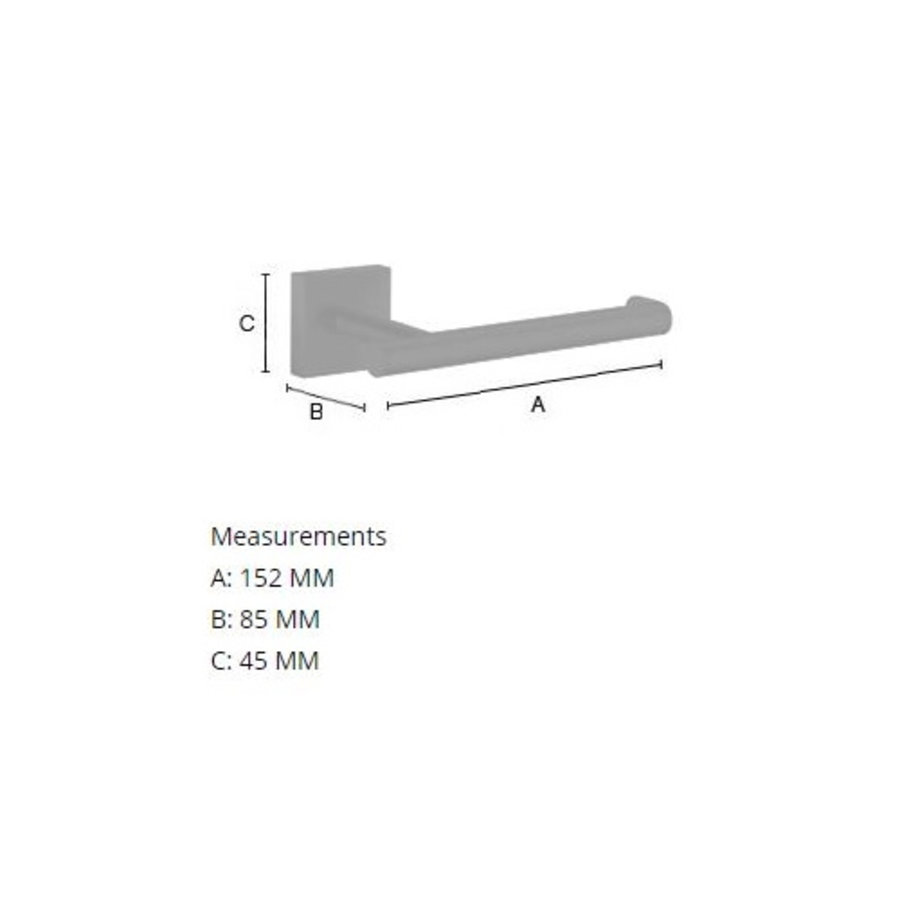 Smedbo Toiletrolhouder 15.2x8.5x4.5 cm Mat Zwart