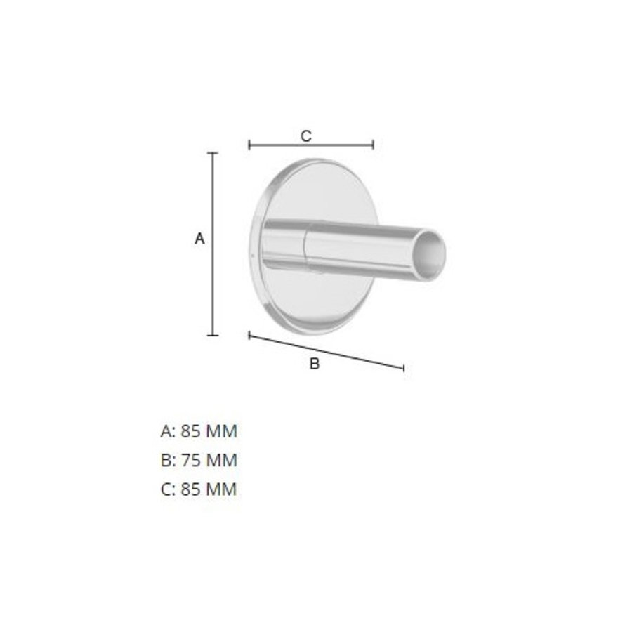 Smedbo Montagepakket Voor Verborgen Aansluiting Op Handdoekradiator 8.5x7.5x8.5 cm RVS Chroom