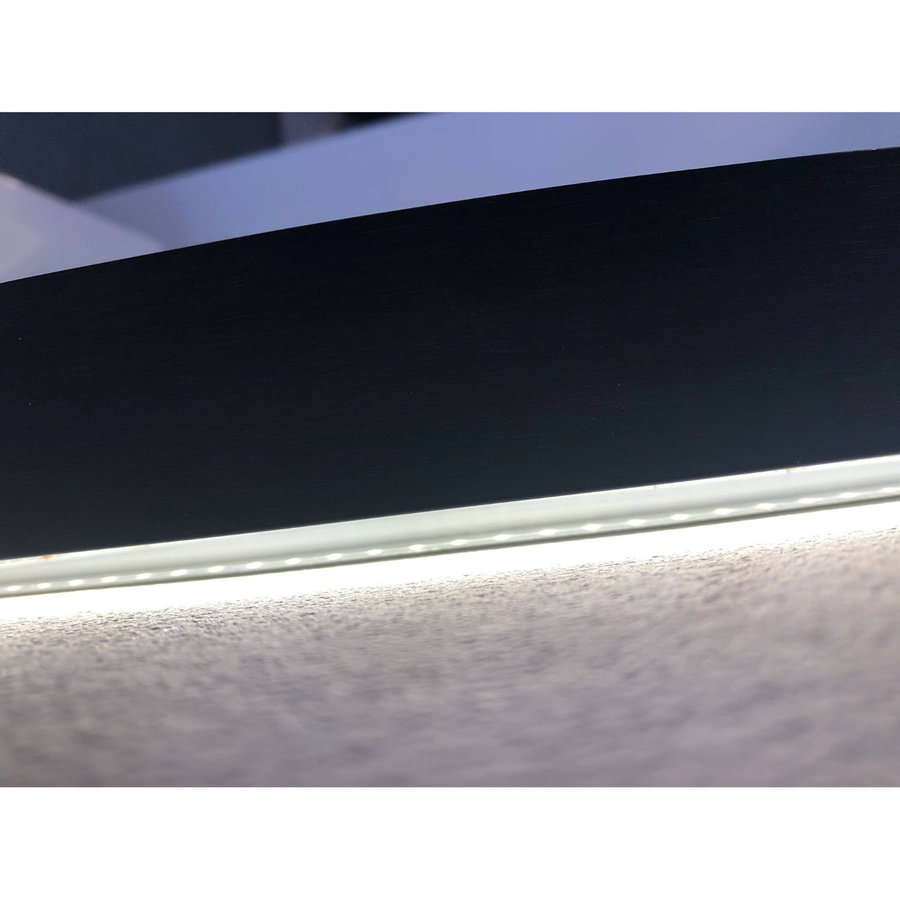 Badkamerspiegel Best Design Venetië Nero LED Verlichting 140x140 cm Rond Mat Zwart