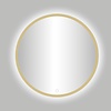 Best Design Badkamerspiegel Best Design Venetië Nancy LED Verlichting 120x120 cm Rond Mat Goud