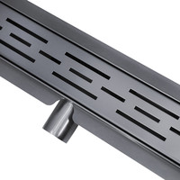 Douchegoot Wiesbaden Met Flens 80x7cm 6.7cm Diep Gunmetal