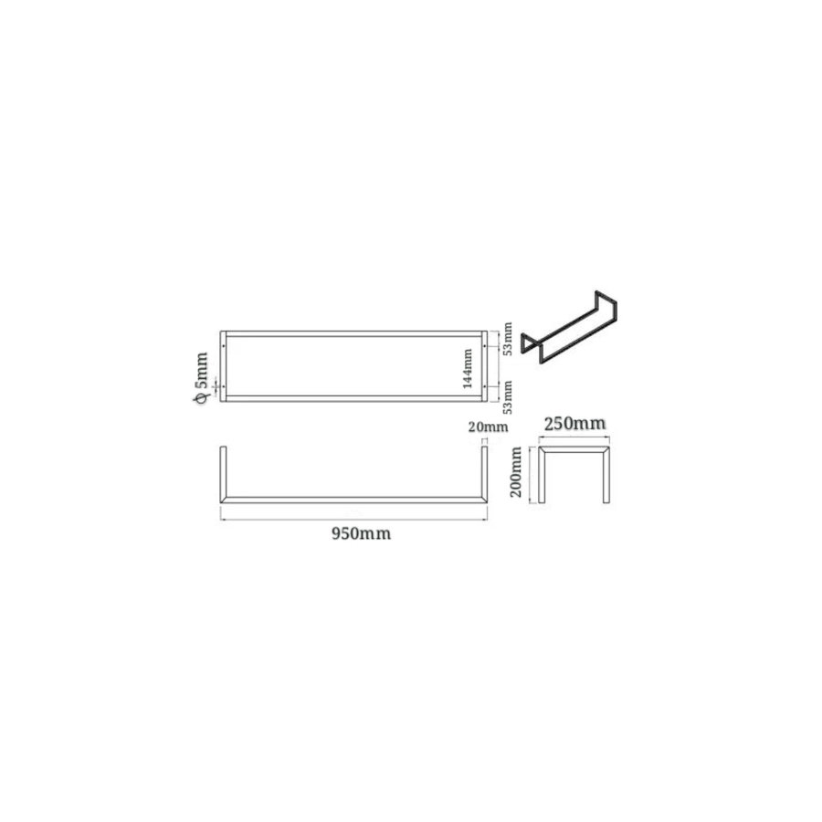 Handdoekrek Wiesbaden Loft Industrieel RVS
