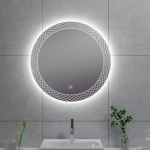 Badkamerspiegel Aqua Splash Madri Rond LED Verlichting 60 cm 