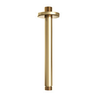 Regendoucheset Inbouw Brauer Gold Edition Thermostatisch 20cm met Plafondarm, Glijstang en Handdouche 3-Standen Losse Stopkranen Geborsteld Goud