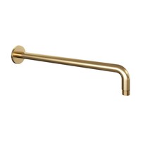 Regendoucheset Inbouw Brauer Gold Edition Thermostatisch 20cm met 3-Weg Omstelling, Gebogen Wandarm, Glijstang en Handdouche 3-Standen Geborsteld Goud