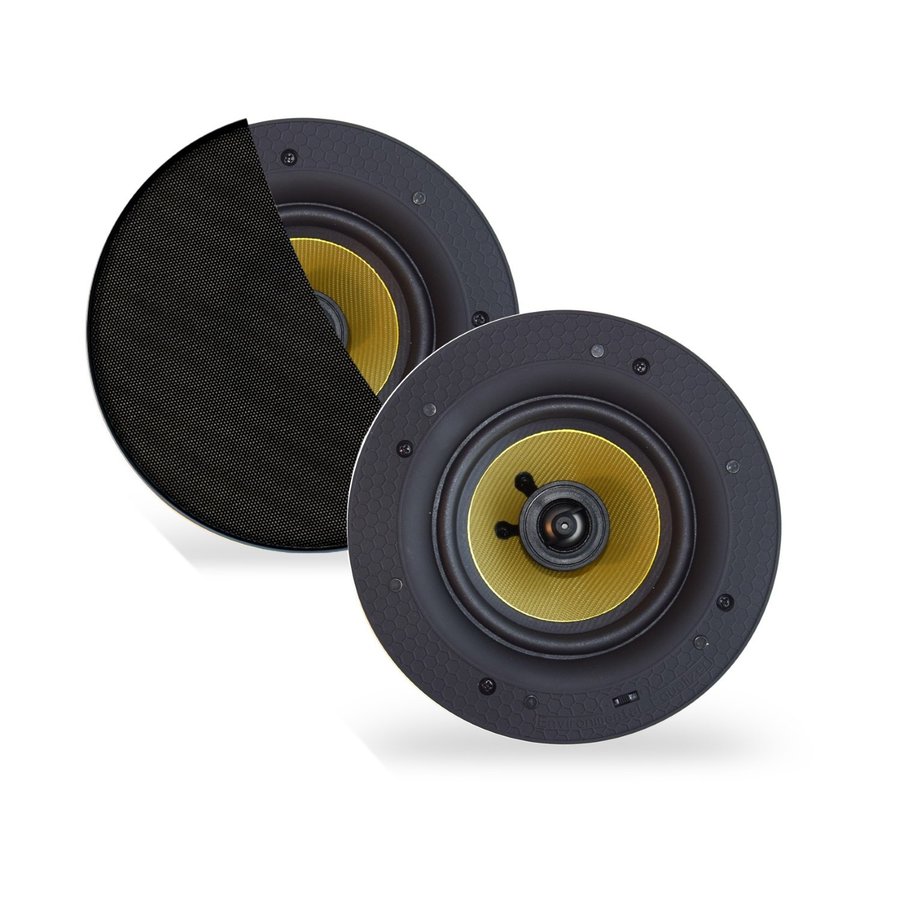 Speakerset Aquasound Samba (Draaibare Tweeter) Rond 205 mm Randloos Mat Zwart