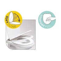 Toiletzitting Tiger Titan Comfort Feel Softclose Houtstructuur Grijs