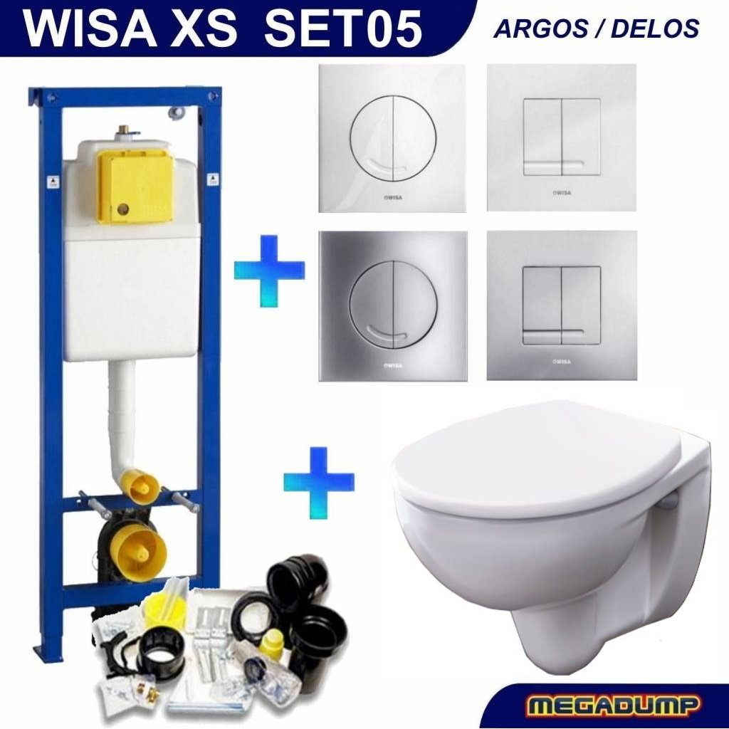 letterlijk Echt Intact Wisa Xs Toiletset 05 Geberit Econ 2 Met Argos/Delos Drukplaat - Megadump  Tiel