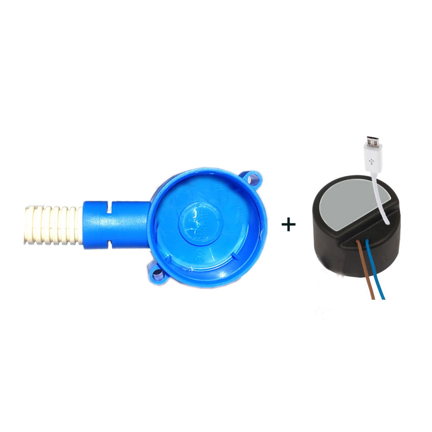 Mini Adapter-Lader Aquasound Met Micro USB Plug Inclusief 49 mm Inbouwdoos Aquasound