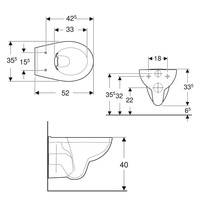 Up320 Toiletset 67 Geberit Econ Rimfree Met Zitting En Sigma Drukplaat