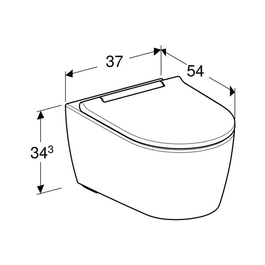 Geberit UP320 Toiletset set69 Geberit ONE Rimless Diepspoel Turboflush Wit met Sigma 10 drukplaat