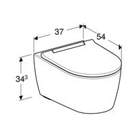 Geberit UP320 Toiletset set69 Geberit ONE Rimless Diepspoel Turboflush Wit met Sigma 20 drukplaat