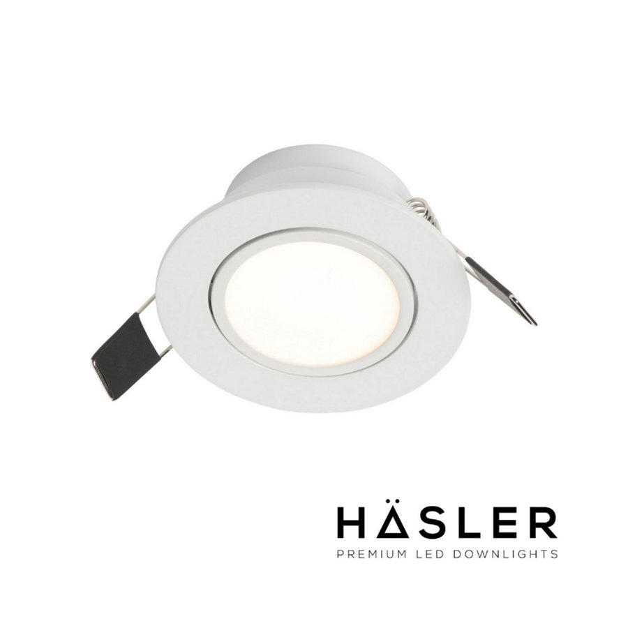 Inbouwspot Häsler Ancona Incl. Fase Aansnijding Dimbaar 8 cm 4 Watt Warm Wit RVS (Meerdere Spots)